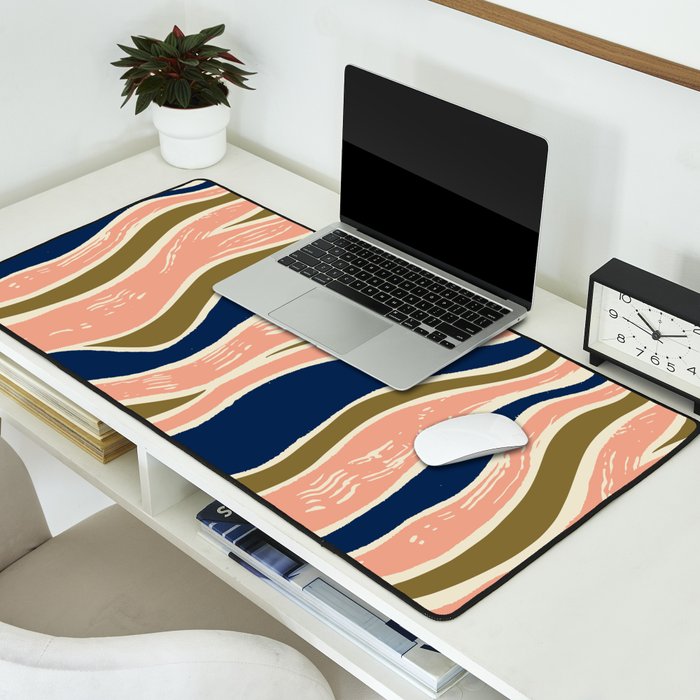 Earthy Rivers Cobalt Desk Mat Gallery Image 2