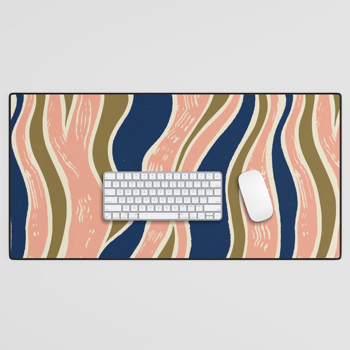 Earthy Rivers Cobalt Desk Mat Gallery Image 1