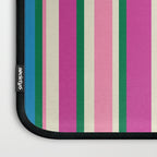 Colorful Retro Modern Vertical Stripe Pattern Pink Blue Green Magenta Laptop Sleeve Gallery Image 3