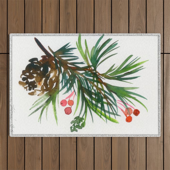 christmas pattern N.o 2 Outdoor Rug Gallery Image 1