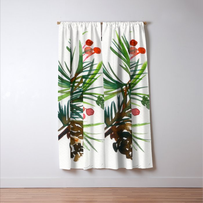 christmas pattern N.o 2 Window Curtain Gallery Image 3