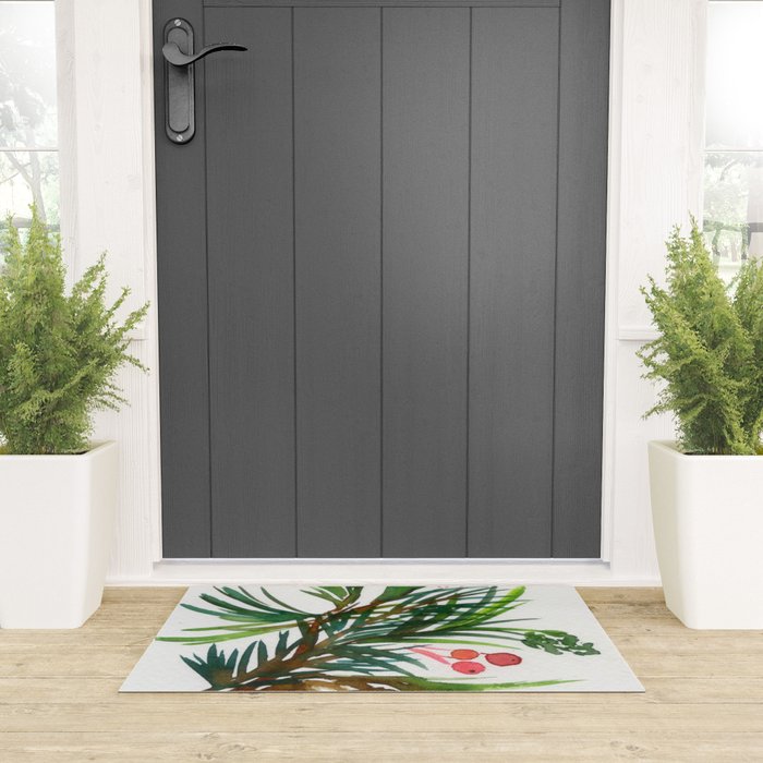 christmas pattern N.o 2 Welcome Mat Gallery Image 3