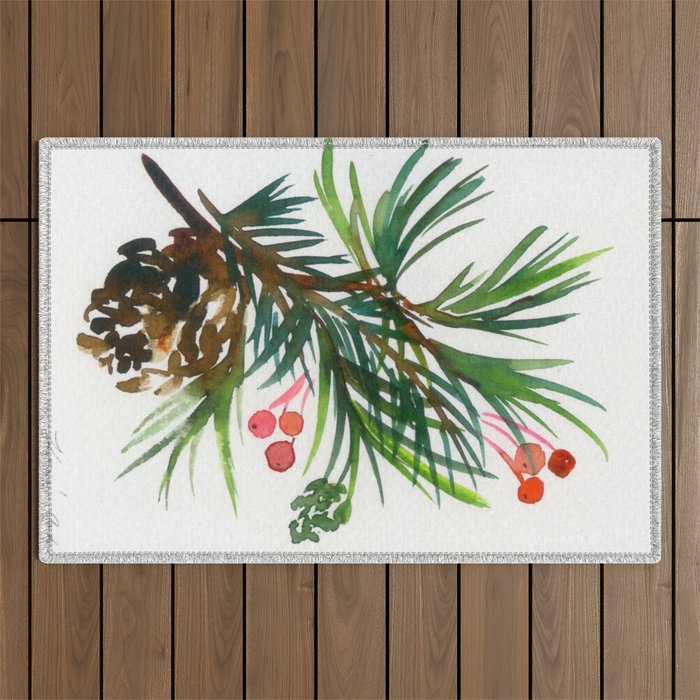 christmas pattern N.o 2 Outdoor Rug Gallery Image 1