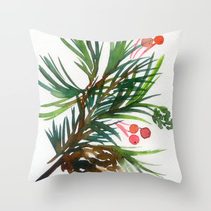 christmas pattern N.o 2 Throw Pillow Gallery Image 6