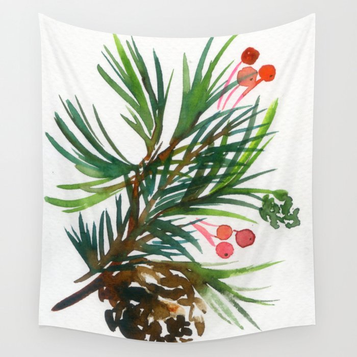 christmas pattern N.o 2 Wall Tapestry Gallery Image 4