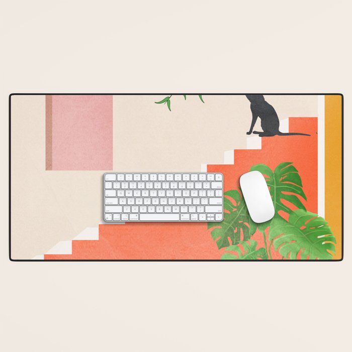Cat Space II Desk Mat Gallery Image 1