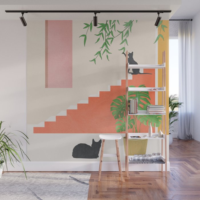 Cat Space II Wall Mural Gallery Image 1