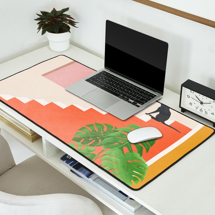 Cat Space II Desk Mat Gallery Image 2
