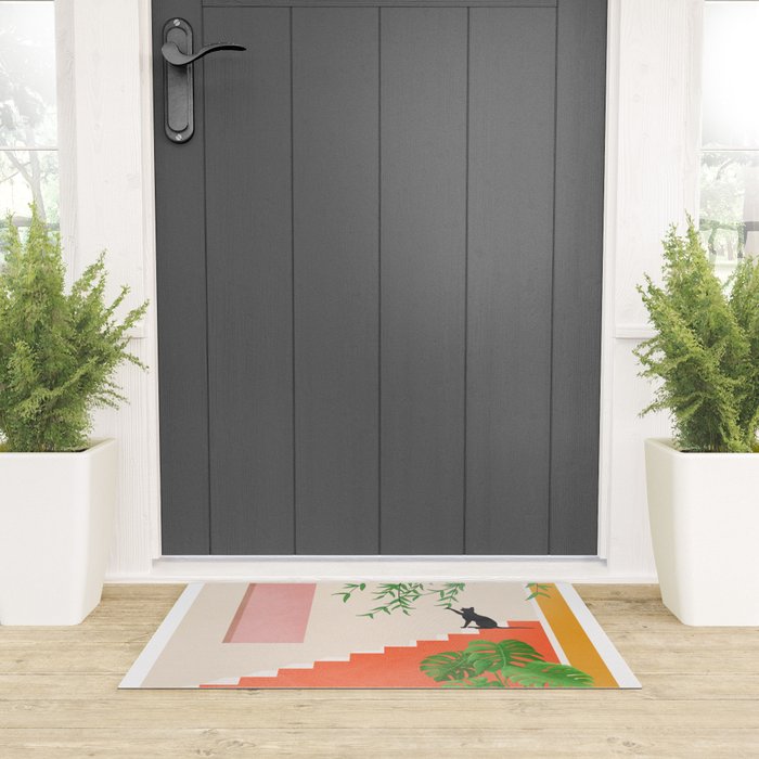 Cat Space II Welcome Mat Gallery Image 3