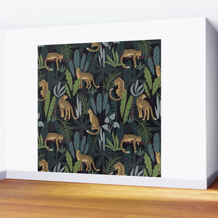 Wild Cheetah Prints Wall Mural Gallery Image 2