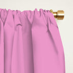 Happy Flower Retro 60s 70s Vibe Pink Green Cream Window Curtain Gallery Image 2