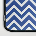 blue, white zig zag pattern design Laptop Sleeve Gallery Image 3
