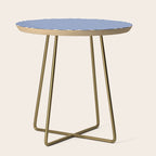 blue, white zig zag pattern design Side Table Gallery Image 1