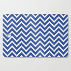 blue, white zig zag pattern design Cutting Board Gallery Image 1