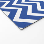 blue, white zig zag pattern design Welcome Mat Gallery Image 2