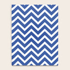 blue, white zig zag pattern design Notebook Gallery Image 4