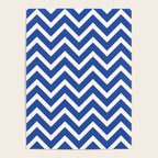 blue, white zig zag pattern design Poster Gallery Image 4
