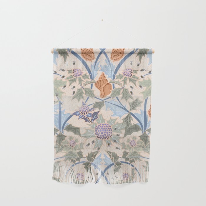 Beach thistle and shells soft peach Wall Hanging Gallery Image 1
