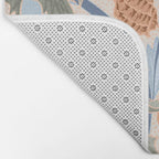 Beach thistle and shells soft peach Bath Mat Gallery Image 2