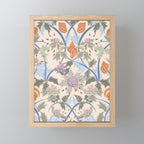 Beach thistle and shells soft peach Mini Art Print Gallery Image 1