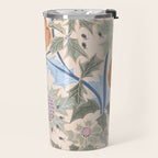 Beach thistle and shells soft peach Travel Mug Gallery Image 2