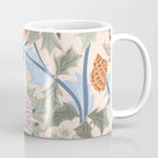 Beach thistle and shells soft peach Coffee Mug Gallery Image 1