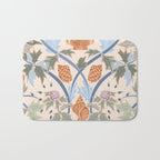 Beach thistle and shells soft peach Bath Mat Gallery Image 1
