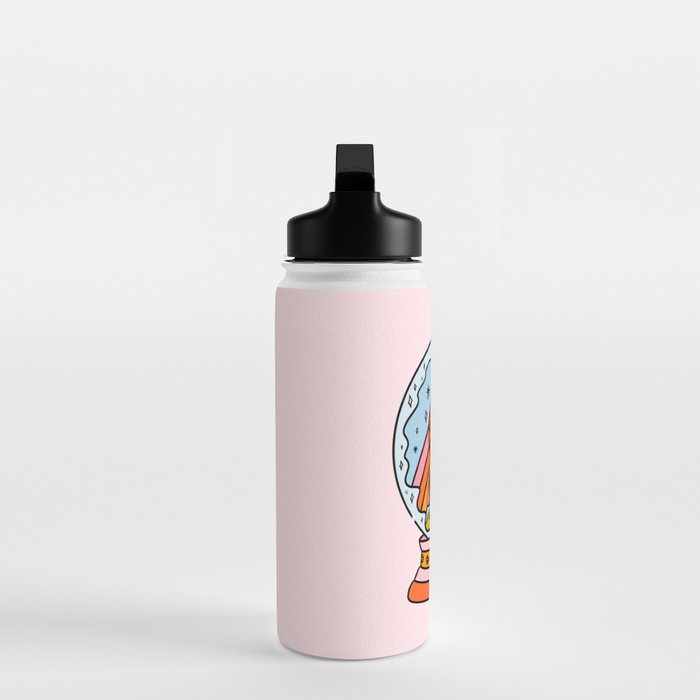 Mushroom Snow Globe Water Bottle Gallery Image 3