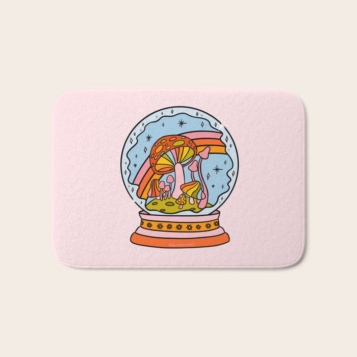 Mushroom Snow Globe Bath Mat Gallery Image 1