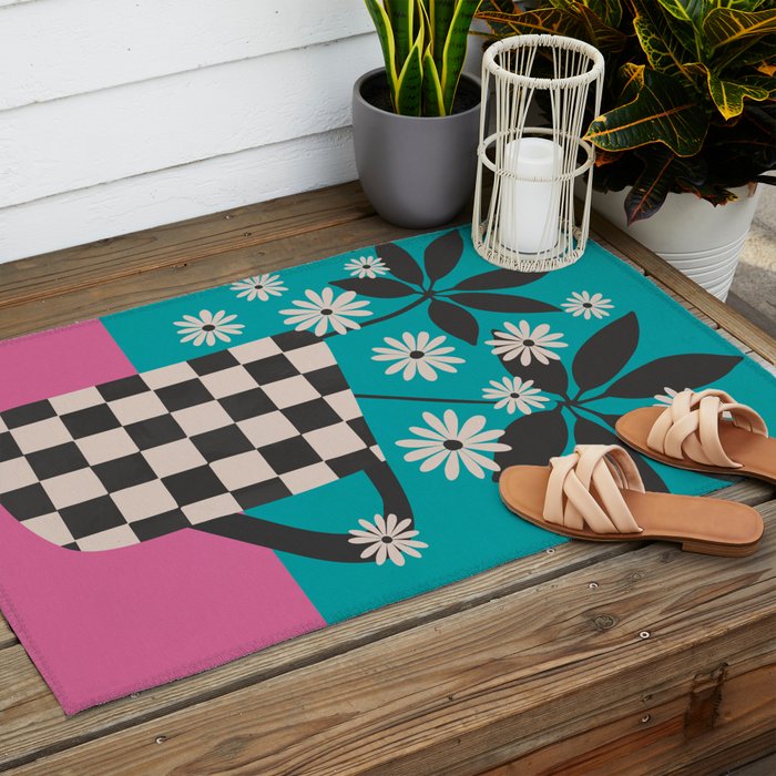 Daisy Daydreams 2 Outdoor Rug Gallery Image 2