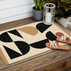 Modern geometric shapes 46 Outdoor Rug Gallery Image 2