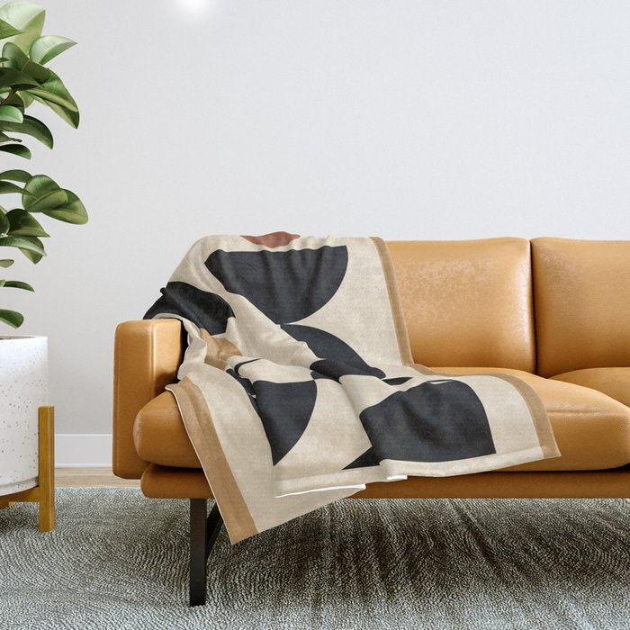 Modern geometric shapes 46 Throw Blanket Gallery Image 1