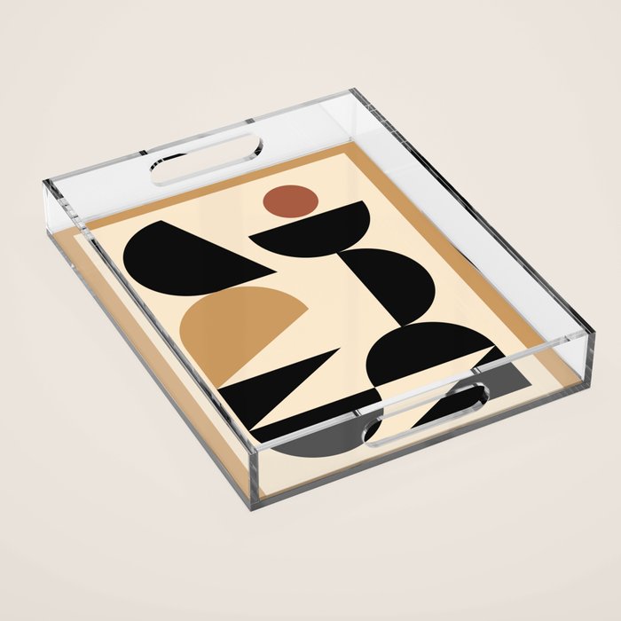 Modern geometric shapes 46 Acrylic Tray Gallery Image 1