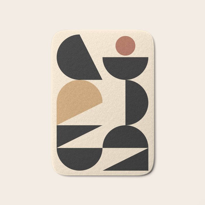 Modern geometric shapes 46 Bath Mat Gallery Image 1