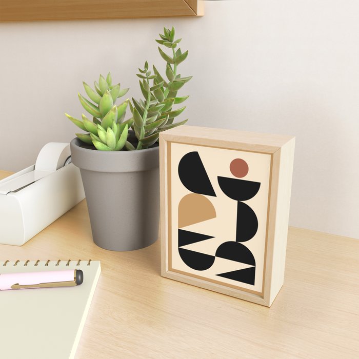Modern geometric shapes 46 Mini Art Print Gallery Image 2