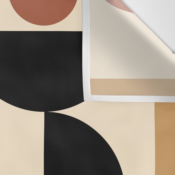 Modern geometric shapes 46 Wall Tapestry Gallery Image 3