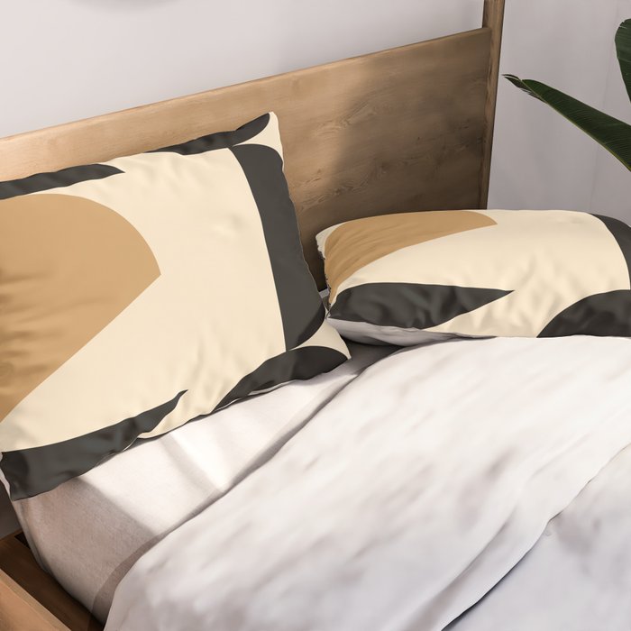 Modern geometric shapes 46 Pillow Sham Gallery Image 2
