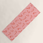 Candy Canes - Pink Yoga Mat Gallery Image 1