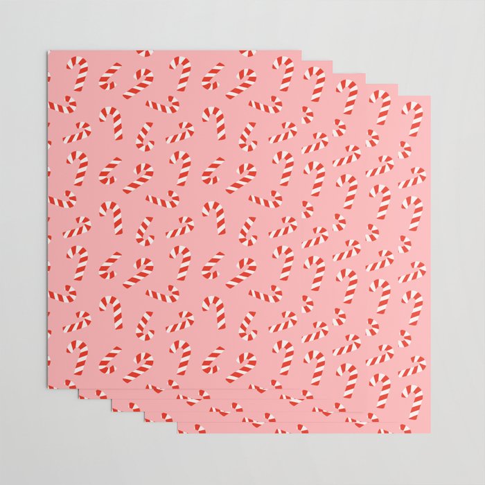 Candy Canes - Pink Wrapping Paper Gallery Image 3