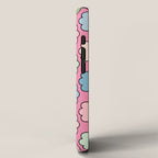 Happy Flowers Pink Pastel Spring Pattern iPhone Case Gallery Image 2