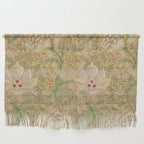 William Morris Windrush Gold Thyme Green Vintage Pattern Wall Hanging Gallery Image 1