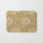 William Morris Windrush Gold Thyme Green Vintage Pattern Bath Mat Gallery Image 1