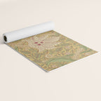 William Morris Windrush Gold Thyme Green Vintage Pattern Yoga Mat Gallery Image 2