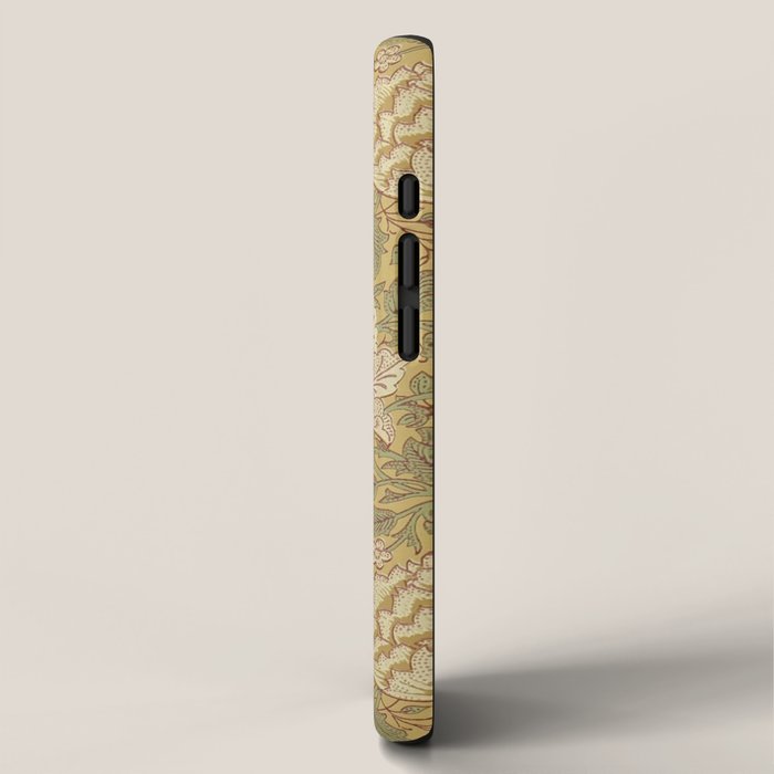 William Morris Windrush Gold Thyme Green Vintage Pattern iPhone Case Gallery Image 2