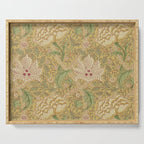 William Morris Windrush Gold Thyme Green Vintage Pattern Serving Tray Gallery Image 1