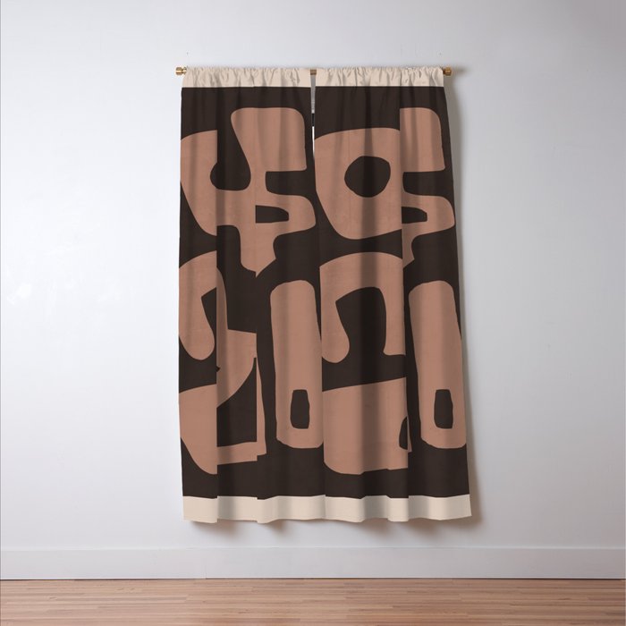 Modern Abstract Minimal Shapes 117a Window Curtain Gallery Image 3