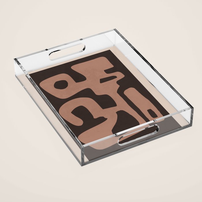 Modern Abstract Minimal Shapes 117a Acrylic Tray Gallery Image 1
