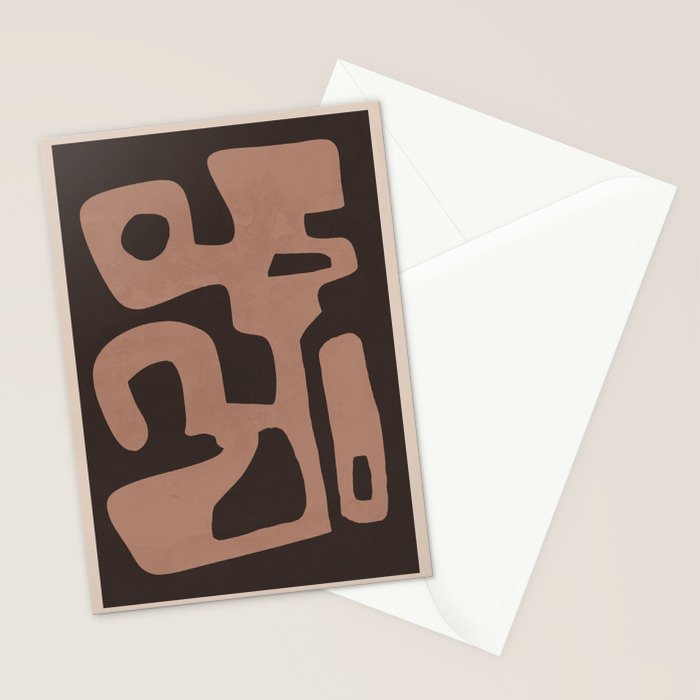 Modern Abstract Minimal Shapes 117a Stationery Card Gallery Image 2
