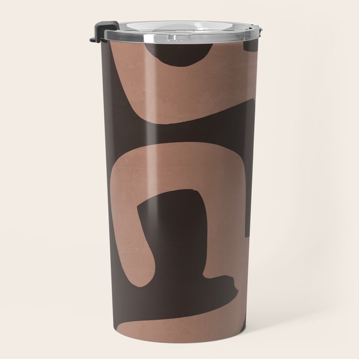 Modern Abstract Minimal Shapes 117a Travel Mug Gallery Image 3