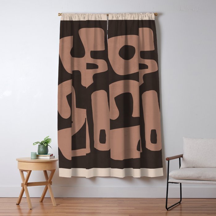 Modern Abstract Minimal Shapes 117a Window Curtain Gallery Image 5